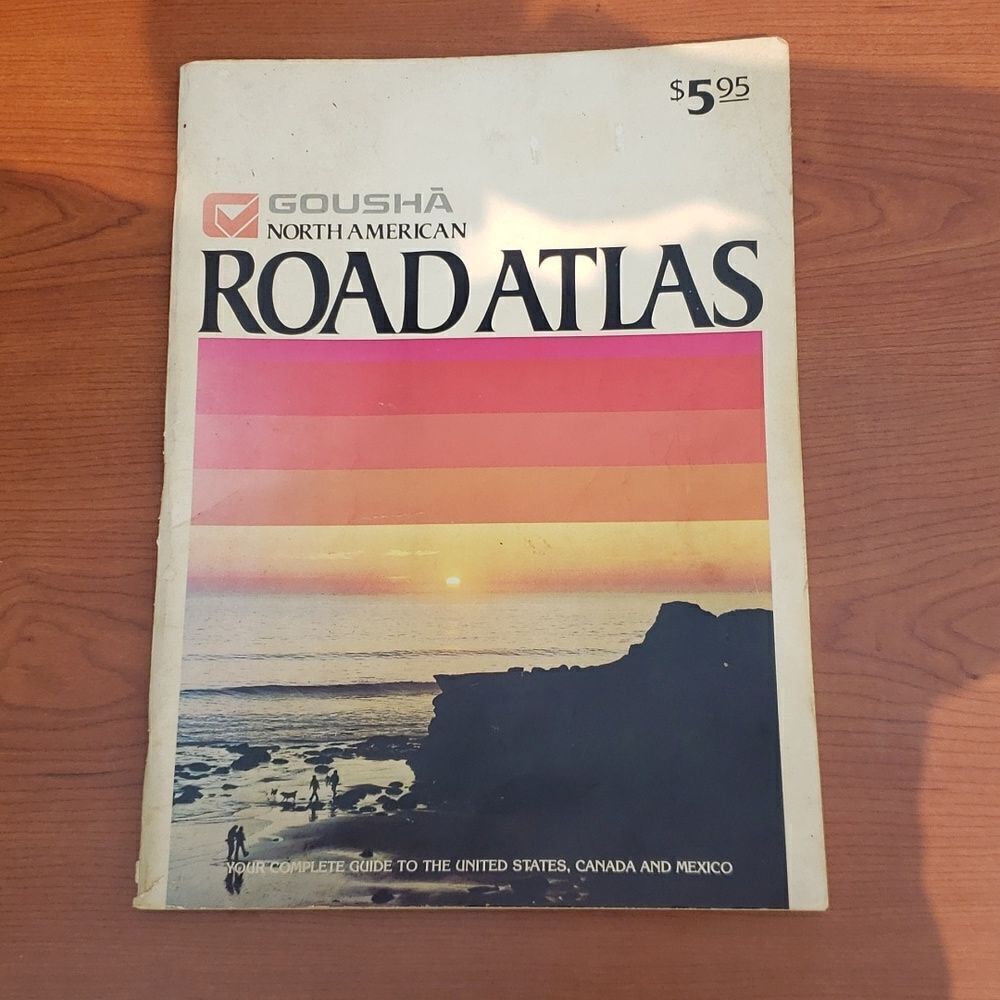 Vintage 1984 Gousha North American Road Atlas